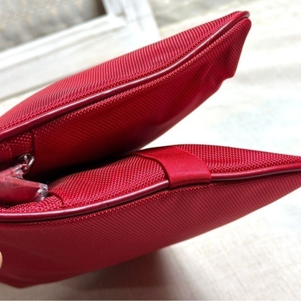 AUTHENTIC Prada red cosmetics toiletries travel or sports bag - Picture 11 of 16